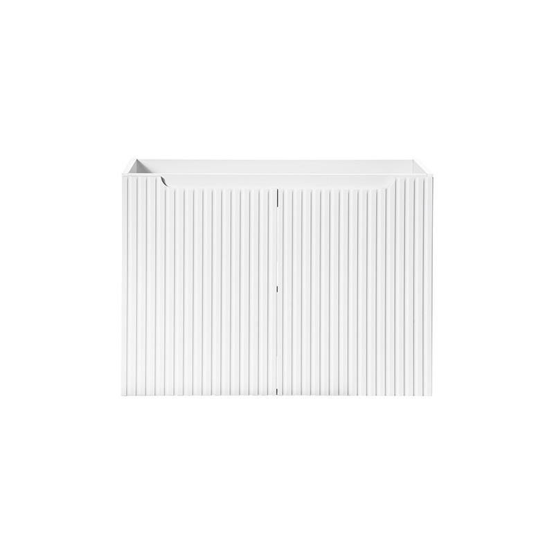 Meuble sous-vasque 80 cm 2 portes – Finition blanc mat – NOVA WHITE